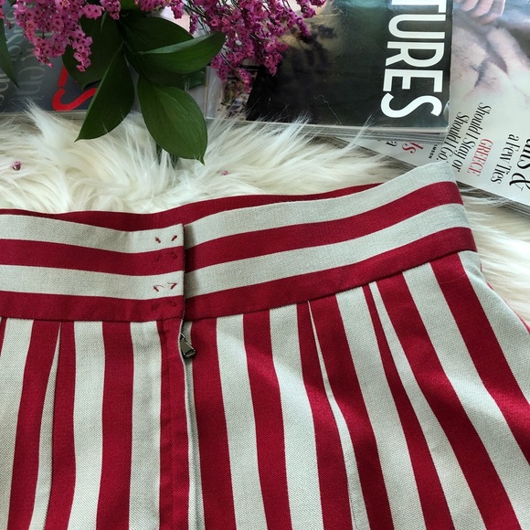 Dolce & Gabbana Red Striped Above Knees Skirt - Picture 4 of 7